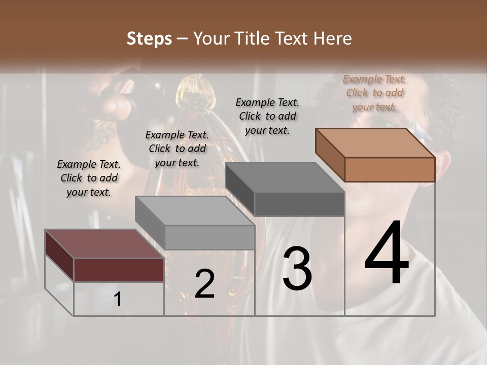 A Man Holding A Bottle Of Oil In His Hand PowerPoint Template