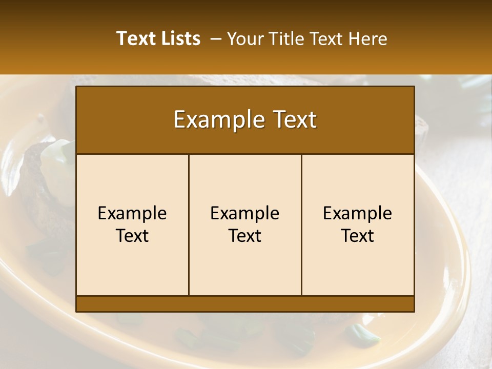 A Yellow Plate Topped With A Sandwich Covered In Cheese And Green Onions PowerPoint Template