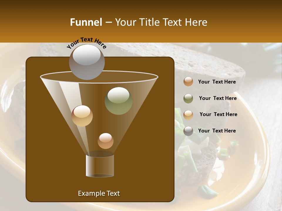 A Yellow Plate Topped With A Sandwich Covered In Cheese And Green Onions PowerPoint Template