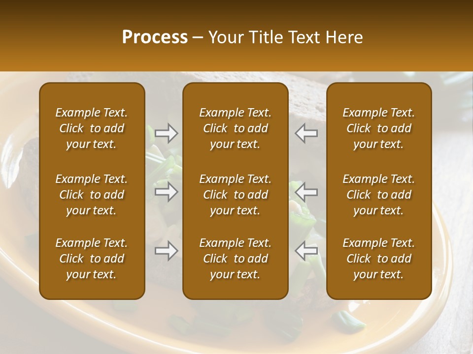 A Yellow Plate Topped With A Sandwich Covered In Cheese And Green Onions PowerPoint Template