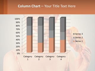 A Woman Holding A Piece Of Food In Her Hand PowerPoint Template