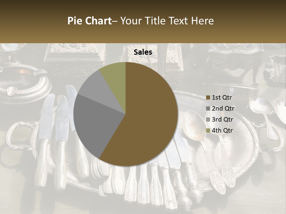 A Table Topped With Lots Of Silverware And Silverware PowerPoint Template