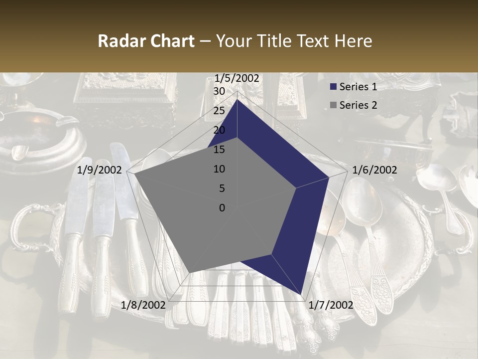 A Table Topped With Lots Of Silverware And Silverware PowerPoint Template