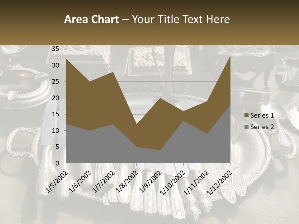 A Table Topped With Lots Of Silverware And Silverware PowerPoint Template