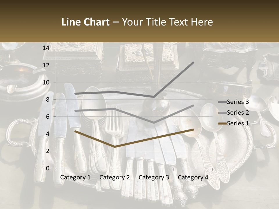 A Table Topped With Lots Of Silverware And Silverware PowerPoint Template