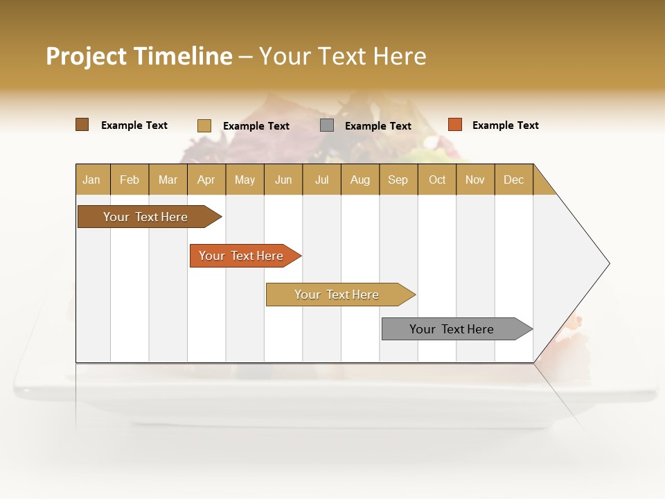 A Plate Of Salmon With A Side Of Salad PowerPoint Template