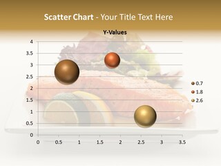 A Plate Of Salmon With A Side Of Salad PowerPoint Template