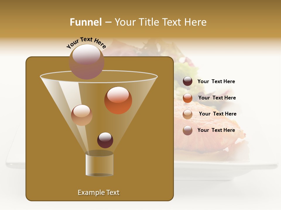 A Plate Of Salmon With A Side Of Salad PowerPoint Template