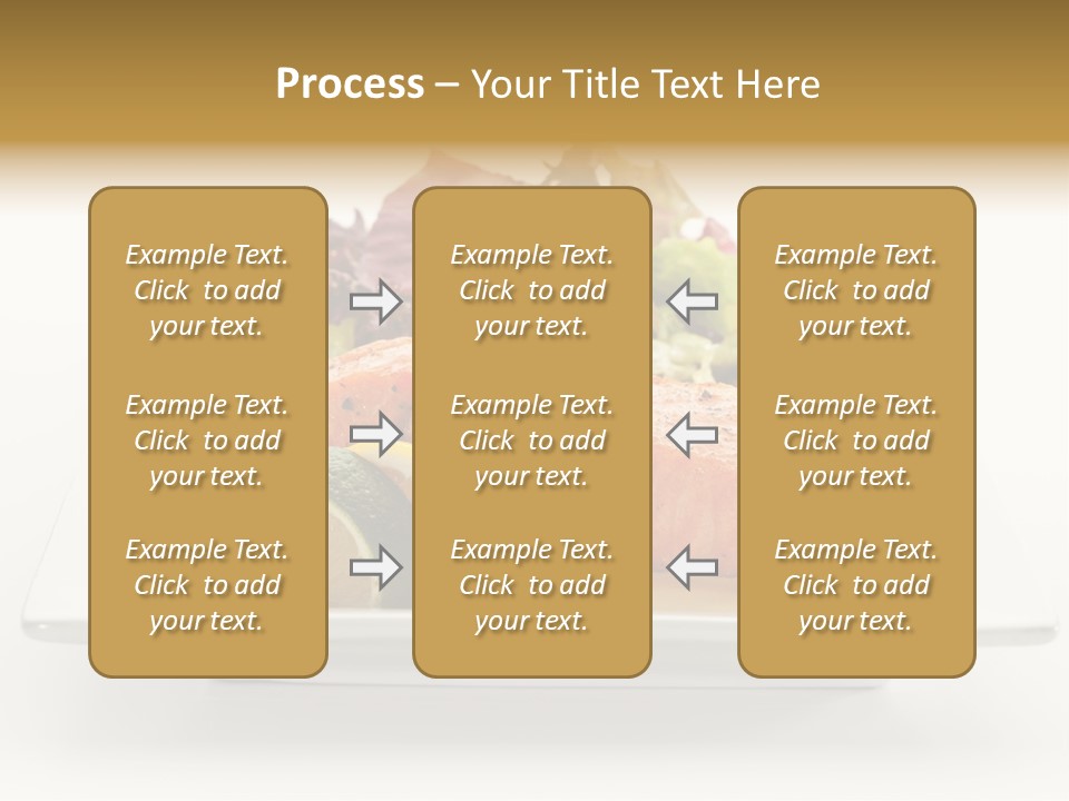 A Plate Of Salmon With A Side Of Salad PowerPoint Template