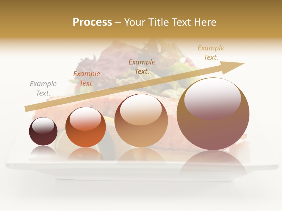 A Plate Of Salmon With A Side Of Salad PowerPoint Template