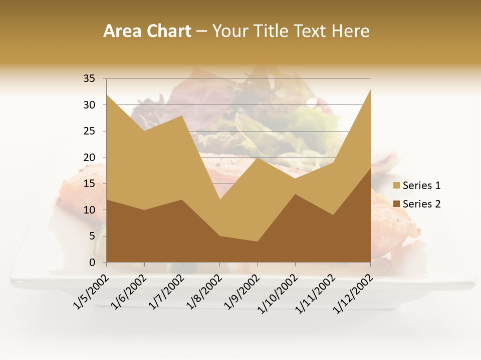 A Plate Of Salmon With A Side Of Salad PowerPoint Template