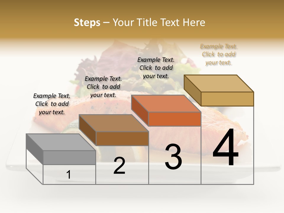 A Plate Of Salmon With A Side Of Salad PowerPoint Template