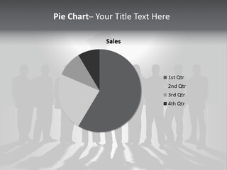 A Group Of People Standing In Front Of A Globe PowerPoint Template