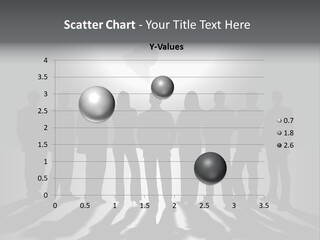 A Group Of People Standing In Front Of A Globe PowerPoint Template