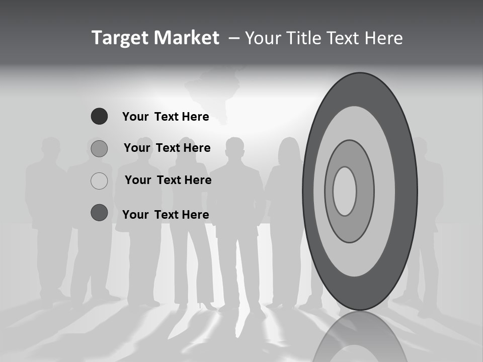 A Group Of People Standing In Front Of A Globe PowerPoint Template