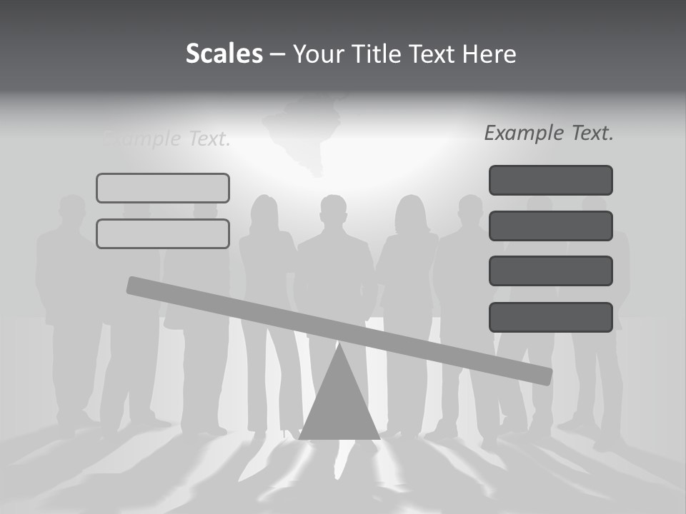 A Group Of People Standing In Front Of A Globe PowerPoint Template