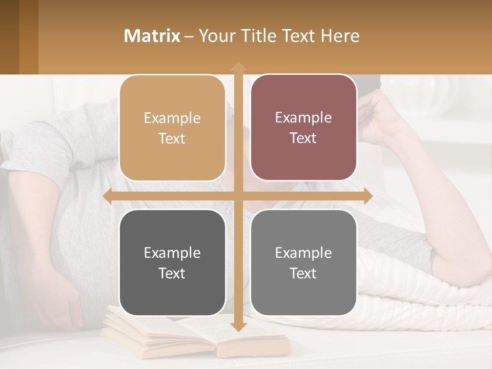 A Woman Laying On A Couch With A White Blanket PowerPoint Template