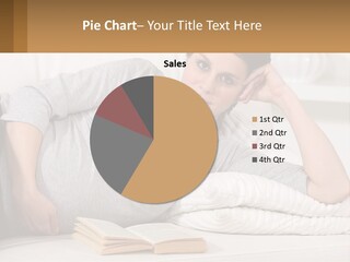 A Woman Laying On A Couch With A White Blanket PowerPoint Template