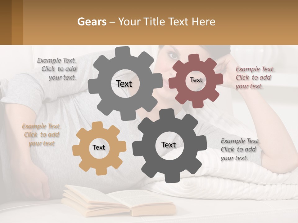 A Woman Laying On A Couch With A White Blanket PowerPoint Template