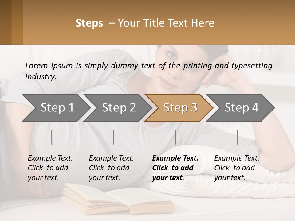 A Woman Laying On A Couch With A White Blanket PowerPoint Template