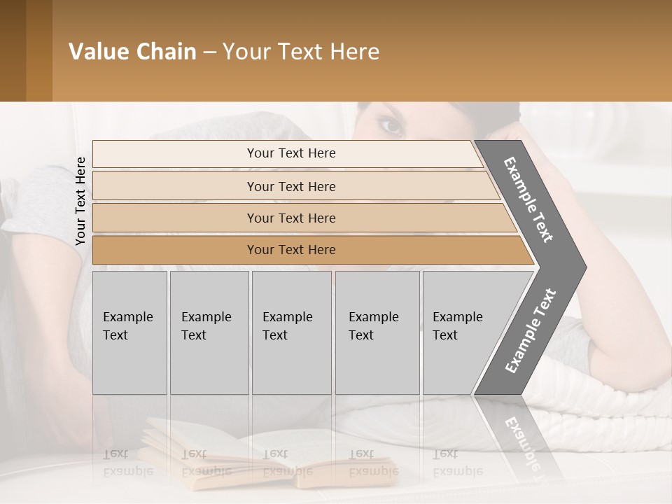 A Woman Laying On A Couch With A White Blanket PowerPoint Template