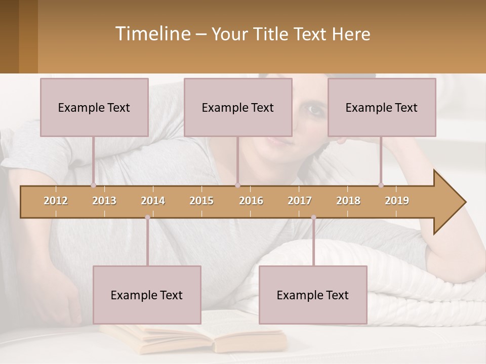 A Woman Laying On A Couch With A White Blanket PowerPoint Template