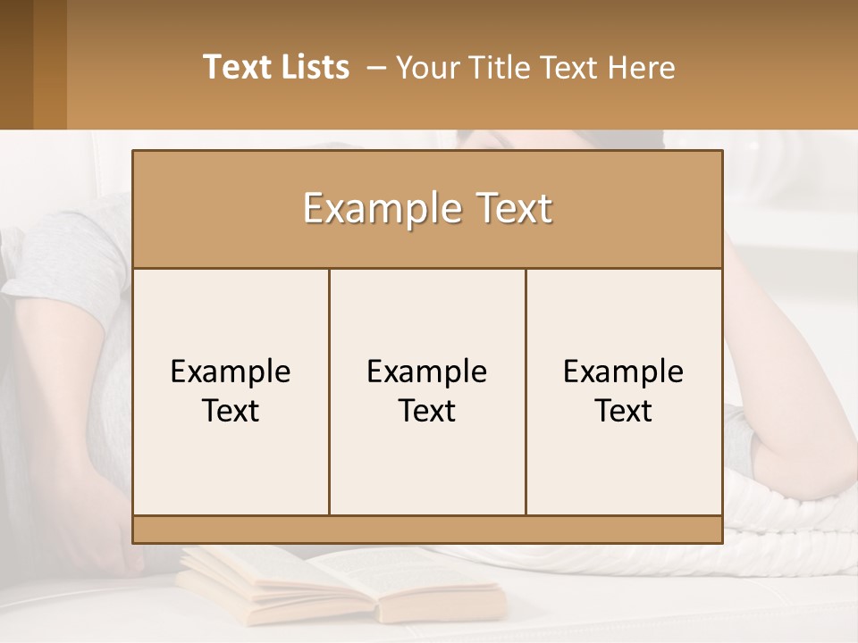 A Woman Laying On A Couch With A White Blanket PowerPoint Template