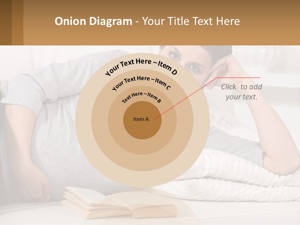 A Woman Laying On A Couch With A White Blanket PowerPoint Template