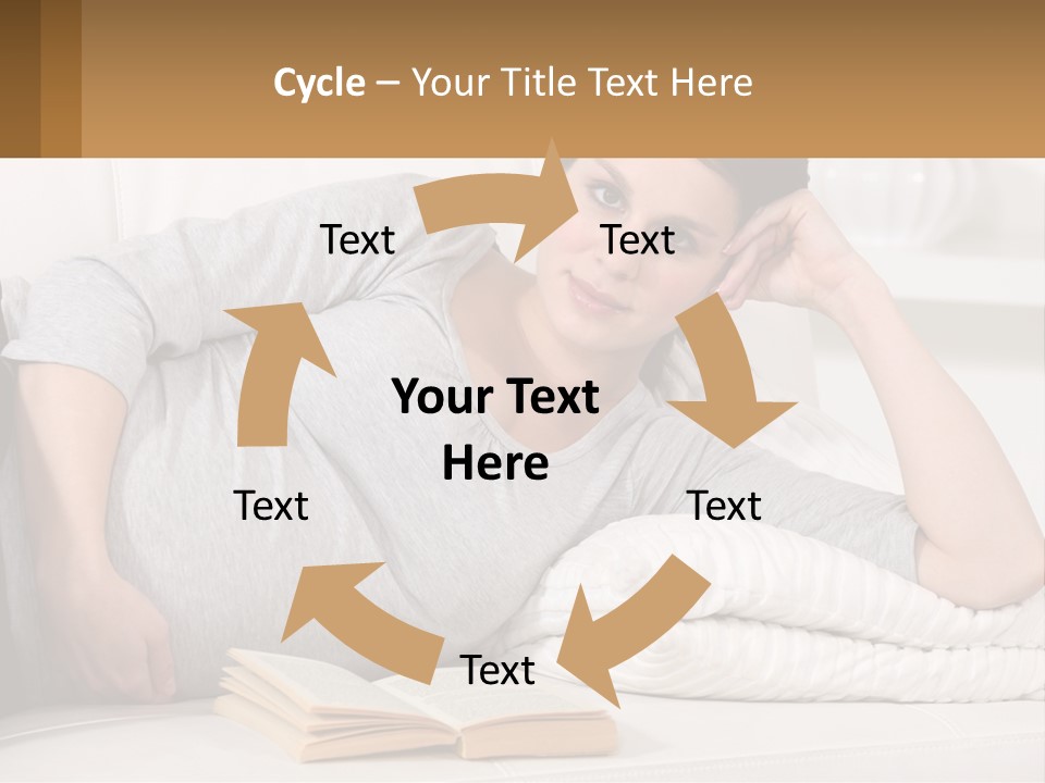 A Woman Laying On A Couch With A White Blanket PowerPoint Template