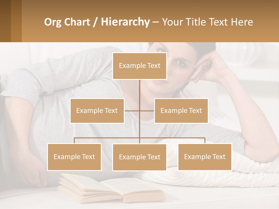 A Woman Laying On A Couch With A White Blanket PowerPoint Template