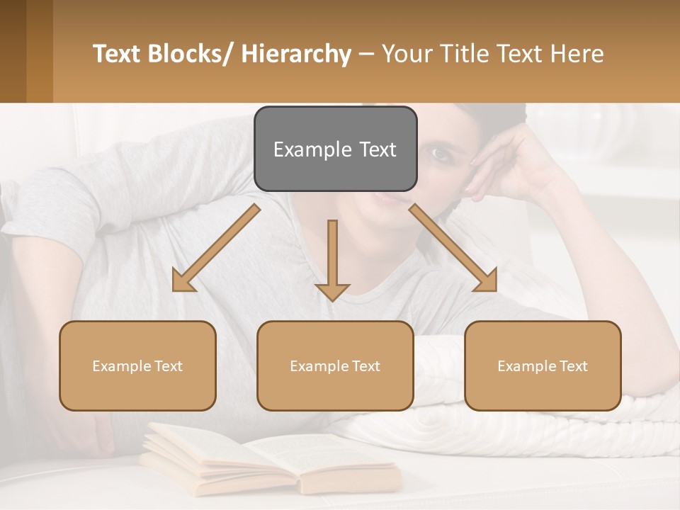 A Woman Laying On A Couch With A White Blanket PowerPoint Template