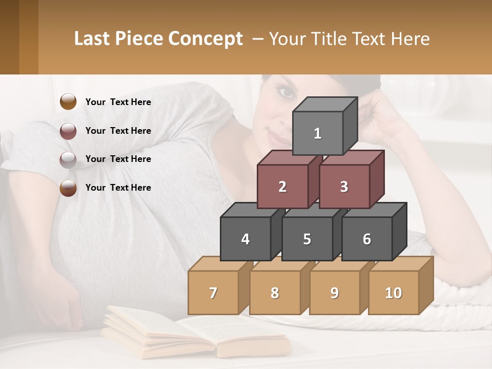 A Woman Laying On A Couch With A White Blanket PowerPoint Template