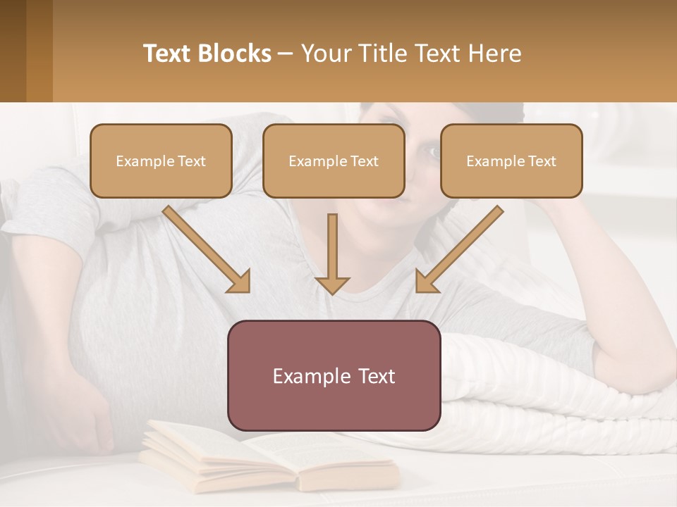 A Woman Laying On A Couch With A White Blanket PowerPoint Template