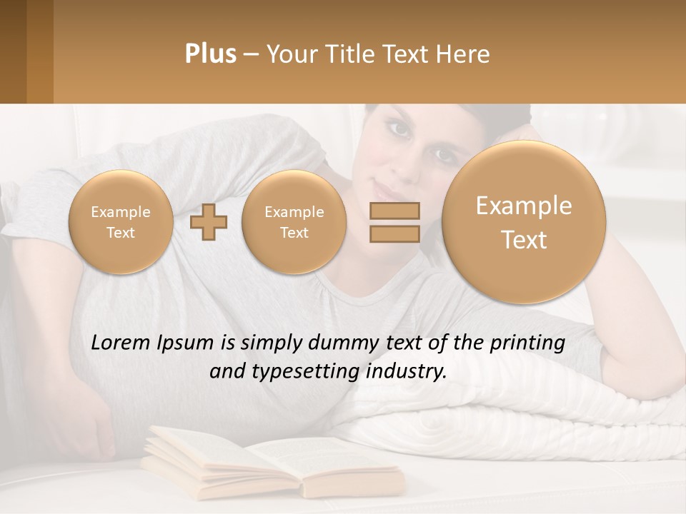 A Woman Laying On A Couch With A White Blanket PowerPoint Template