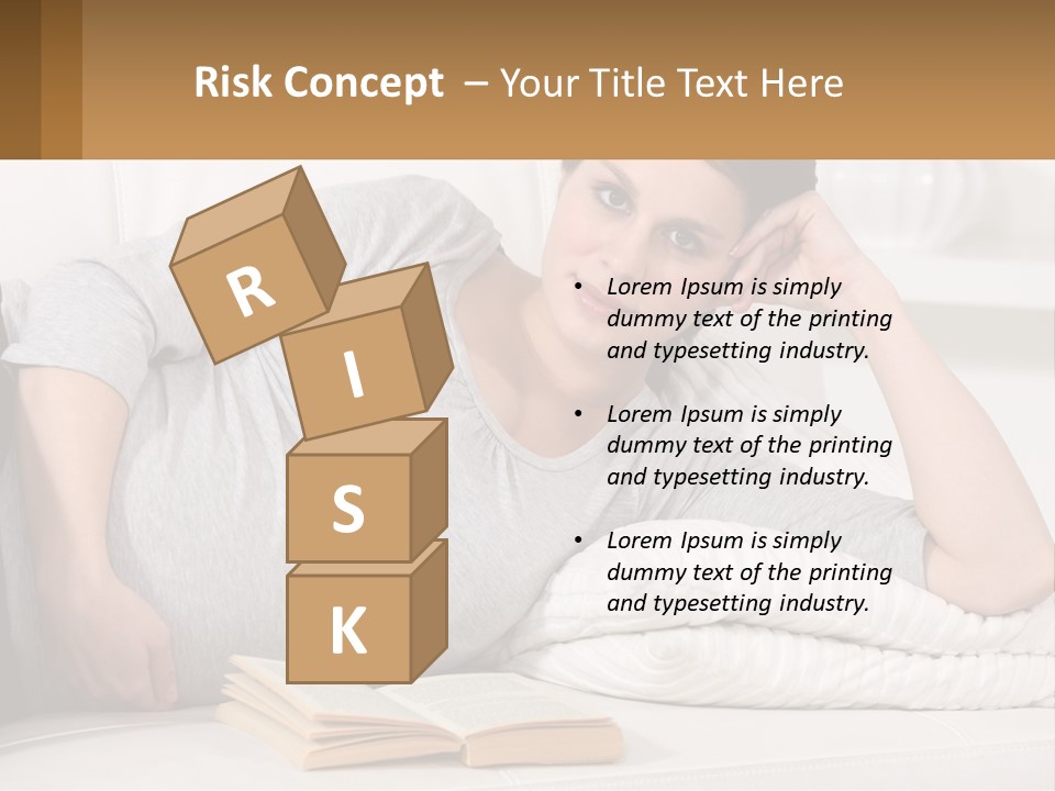 A Woman Laying On A Couch With A White Blanket PowerPoint Template