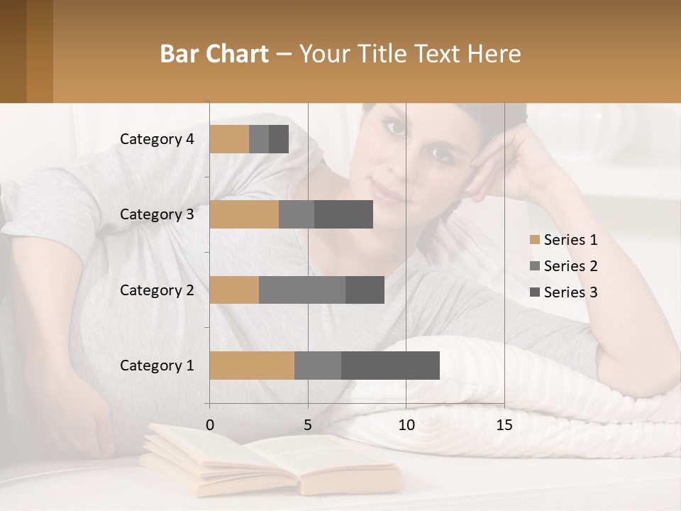 A Woman Laying On A Couch With A White Blanket PowerPoint Template