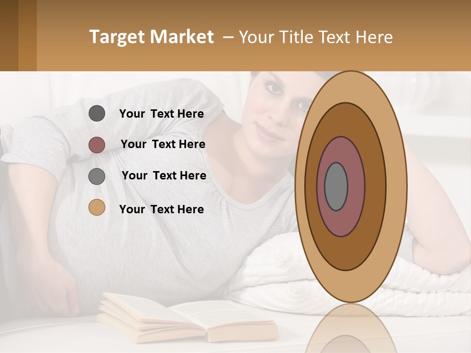 A Woman Laying On A Couch With A White Blanket PowerPoint Template