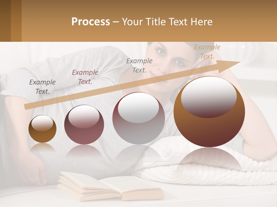 A Woman Laying On A Couch With A White Blanket PowerPoint Template