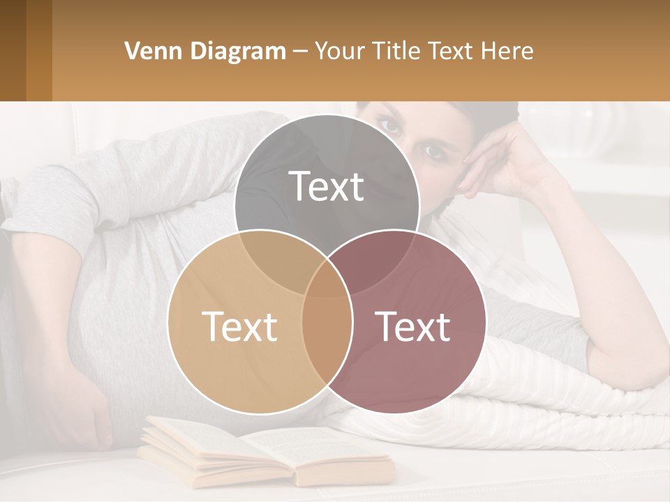 A Woman Laying On A Couch With A White Blanket PowerPoint Template