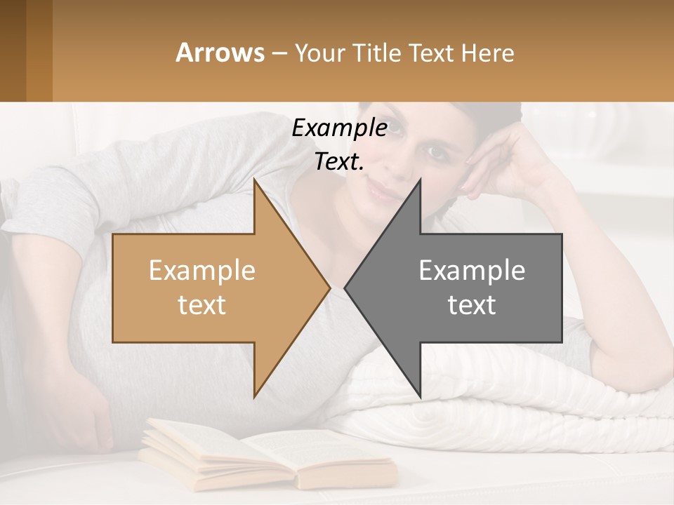 A Woman Laying On A Couch With A White Blanket PowerPoint Template