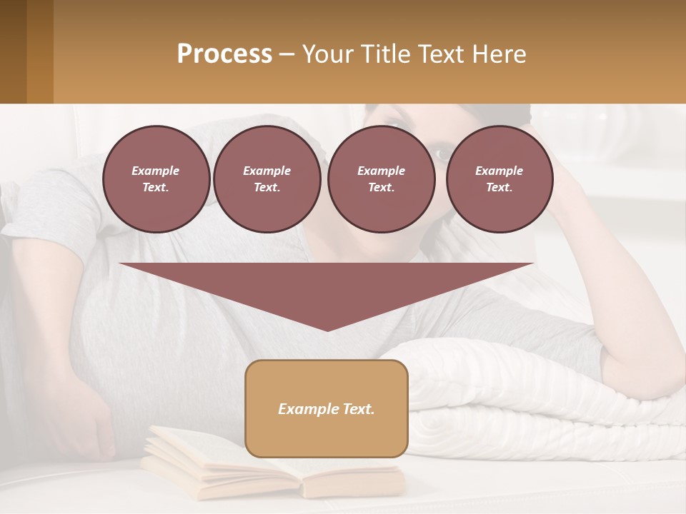 A Woman Laying On A Couch With A White Blanket PowerPoint Template