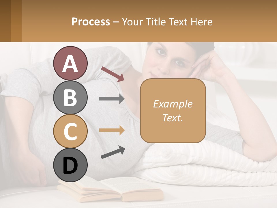 A Woman Laying On A Couch With A White Blanket PowerPoint Template