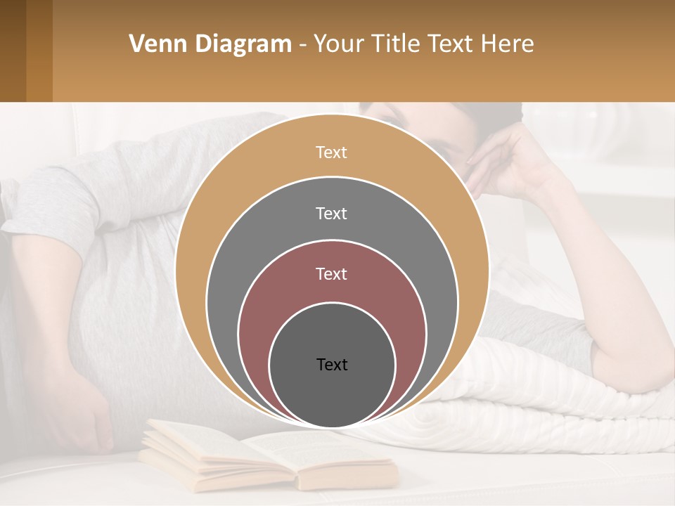 A Woman Laying On A Couch With A White Blanket PowerPoint Template