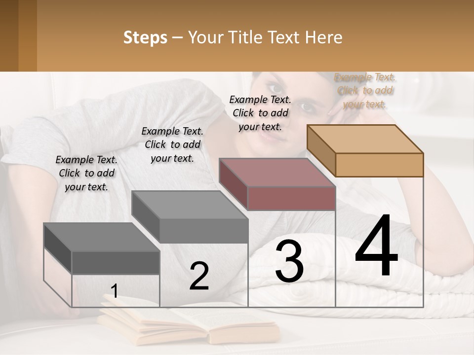A Woman Laying On A Couch With A White Blanket PowerPoint Template