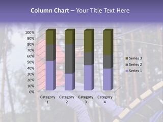 A Little Girl On A Rope In A Park PowerPoint Template