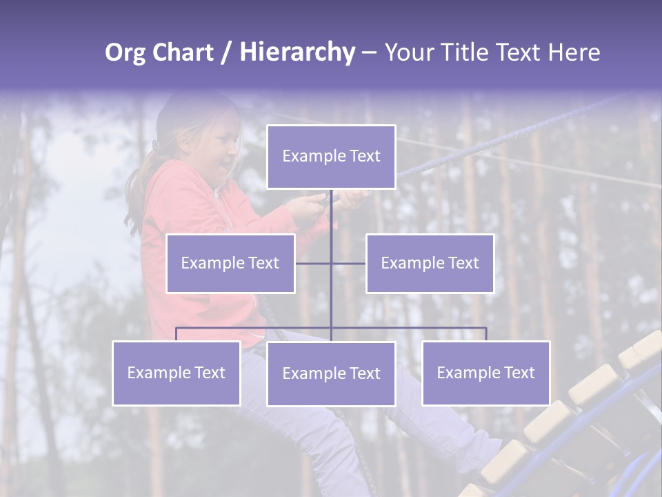 A Little Girl On A Rope In A Park PowerPoint Template