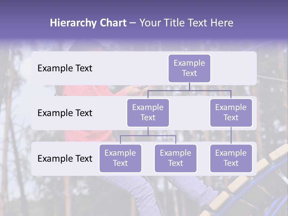 A Little Girl On A Rope In A Park PowerPoint Template