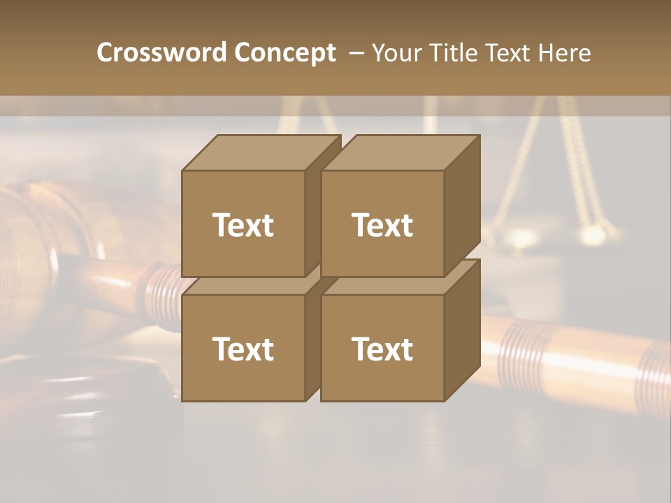 A Wooden Gaven Sitting On Top Of A Table Next To Books PowerPoint Template