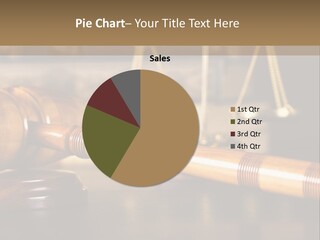 A Wooden Gaven Sitting On Top Of A Table Next To Books PowerPoint Template