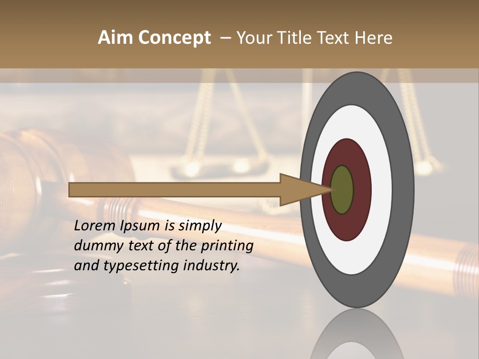 A Wooden Gaven Sitting On Top Of A Table Next To Books PowerPoint Template
